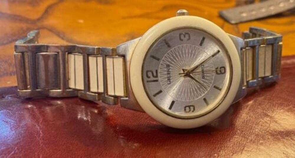 Women's 40mm Gruen II Watch, GoldTone with Beige Enamel Accents